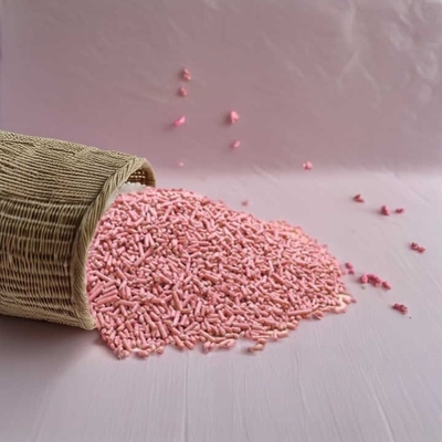 Buy 100% Natural Flushable Peach Cat Litter Easy Scooping Cat Toilet Sand online manufacture