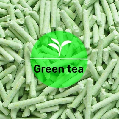 Buy OEM Green Tea Cat Litter Dust Free Green Tea Kitty Litter Strong Absorption online manufacture