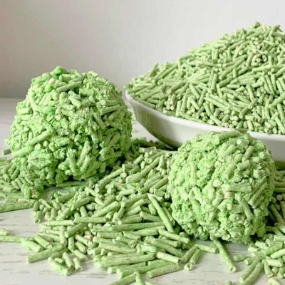 Buy Flush Friendly Green Tea Cat Litter Quickly Absorbed MSDS Green Tea Leaves Cat Litter online manufacture