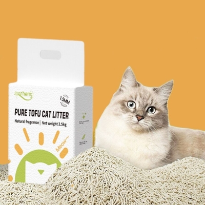 Buy BSCI MSDS Bulk Unscented Cat Litter  1.5mm Small Size Tofu Litter Sand online manufacture
