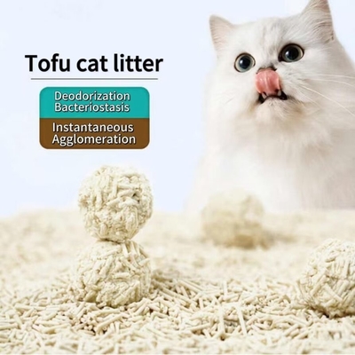 Buy Odor Absorbing Tofu Cat Litter Customized All Natural Clumping Litter online manufacture