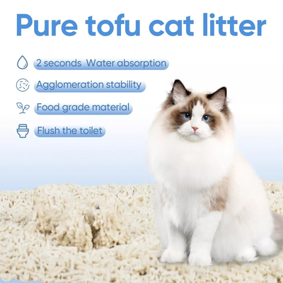 Buy Flushable Natural Tofu Clumping Cat Litter 5 Flavors Kitty Litter Tofu online manufacture
