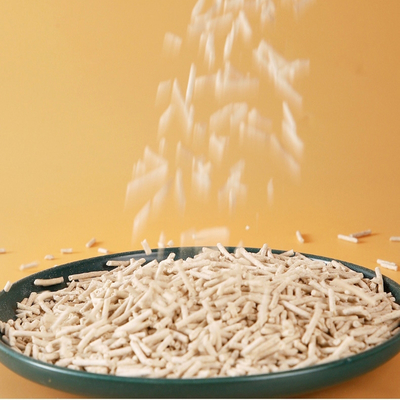 Buy Super Clumping Scented Scented Cat Litter Striped Shaped Natural Tofu Litter online manufacture
