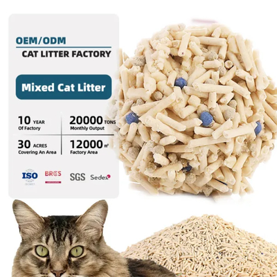 Buy Customized Cat Litter Tofu Mix Bentonite Premium Cat Litter Sand Dust Free online manufacture