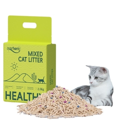 Buy Cheap Easy To Scoop Low Tracking Mixed Tofu Bentonite Cat Litter For Multiple Cat Family online manufacture