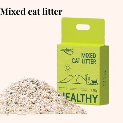 Buy 100% Eco-Friendly Tofu and Bentonite Mixed Cat Litter Odor Control and Easy Clean online manufacture