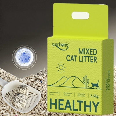Buy OEM Organic Deodorant Tofu And Bentonite Mixed Cat Litter With Multi Scent online manufacture