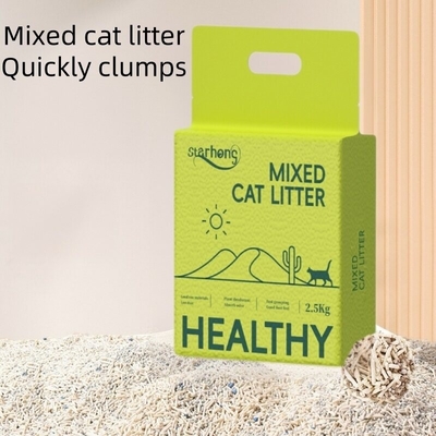 Buy Highly Absorbent Clumping Sand Cat Litter  0.15cm 0.2cm  Sustainable Tofu Sand Litter online manufacture