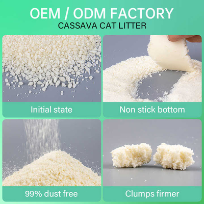 Buy High Absorptivity Cassava Cat Litter Fast Clumping Tofu Litter online manufacture