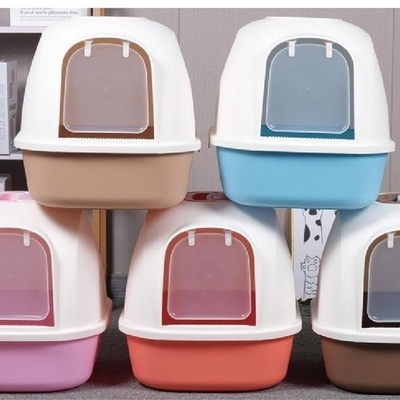 Buy 1600g Fully Enclosed Cat Litter Box 53cm X 41cm X 41cm Nonstick Litter Tray Box online manufacture