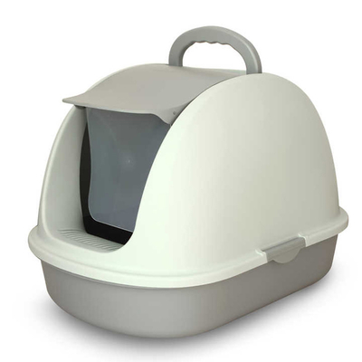 Buy 68.5cm Closed Cat Litter Box Splash Proof Oversized Plastic Kitty Litter Box online manufacture