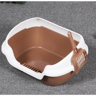 Buy Multicolor PET Open Cat Litter Tray Large Opening Litter Tray online manufacture